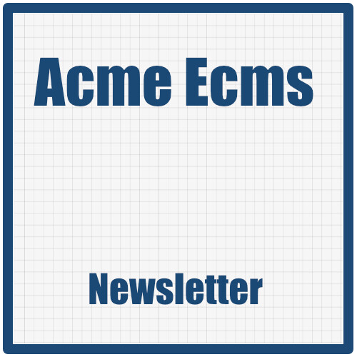 Newsletter: gestione newsletter e campagne email in Acme ECMS