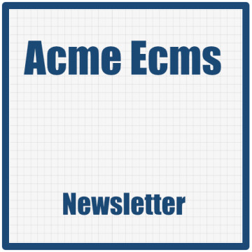 Newsletter: gestione newsletter e campagne email in Acme ECMS