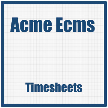 Acme Timesheets: gestione timesheet, ore e attività in Acme ECMS
