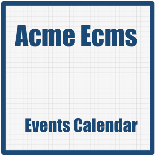 Events Calendar: gestione eventi, location, spazi, booking e calendario in Acme ECMS