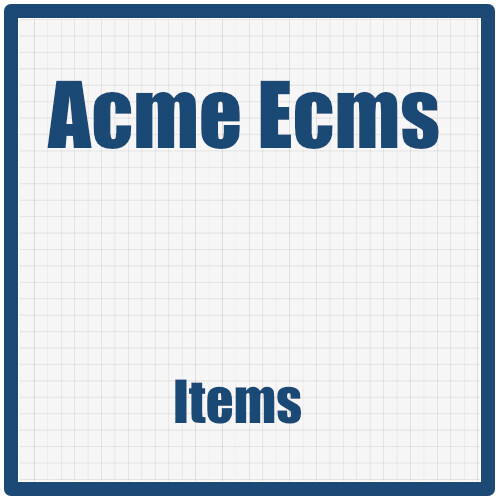 Acme Items: gestione avanzata di contenuti modulari e componenti in Acme ECMS